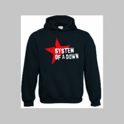 System of a Down čierna mikina s kapucou stiahnutelnou šnúrkami a klokankovým vreckom vpredu